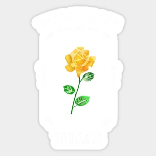 Yellow Rose of Texas Sticker